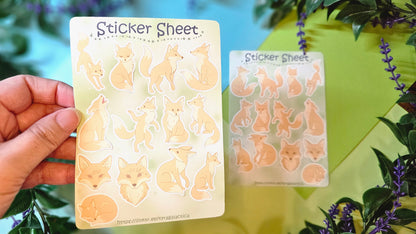 Foxes Sticker Set – 2 Sheets