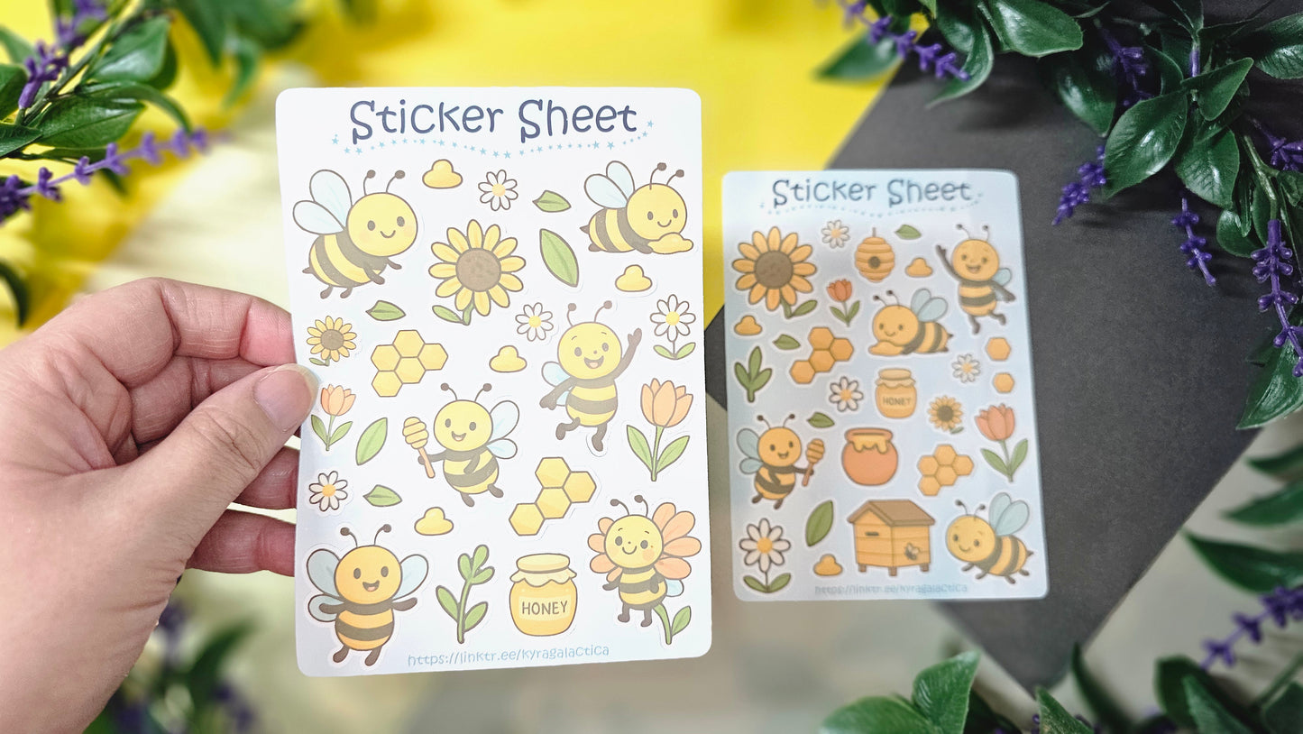 Bee Sticker Set – 2 Sheets 