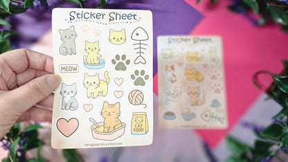 Cat Sticker Set – 2 Sheets
