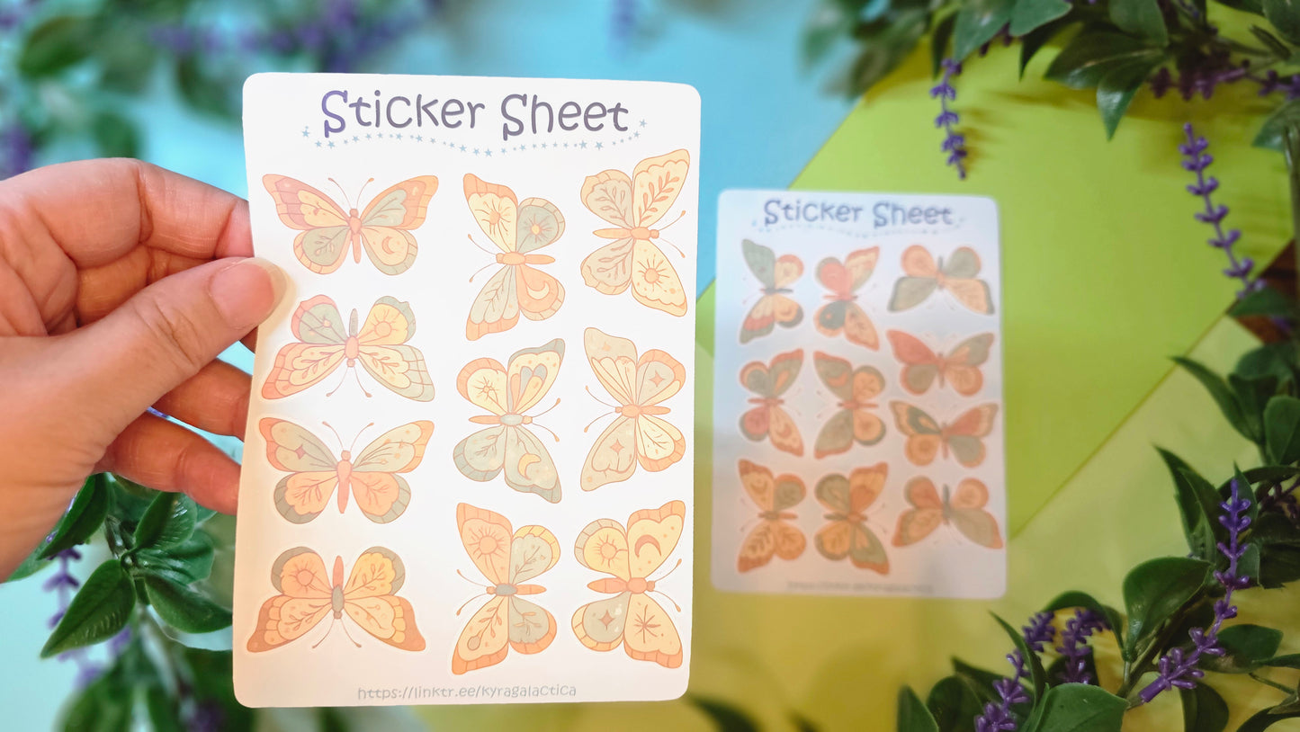 Butterflies Sticker Set – 2 Sheets