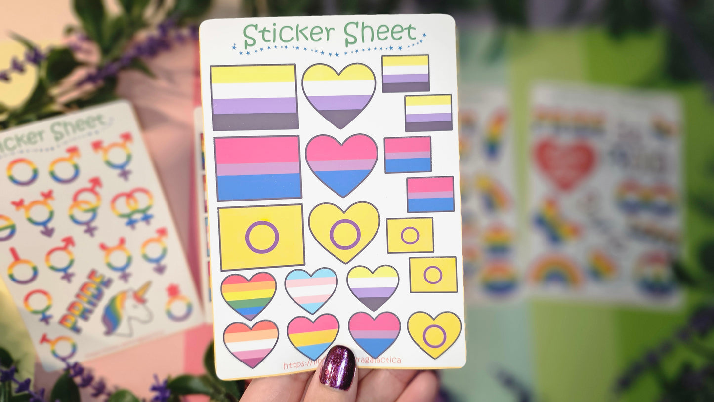 Pride Sticker Set – 2, 3 or 5 sheets