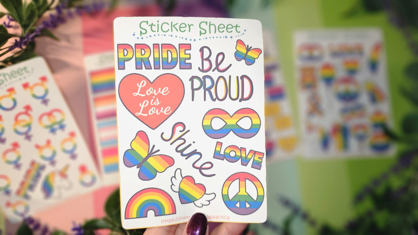 Pride Sticker Set – 2, 3 or 5 sheets