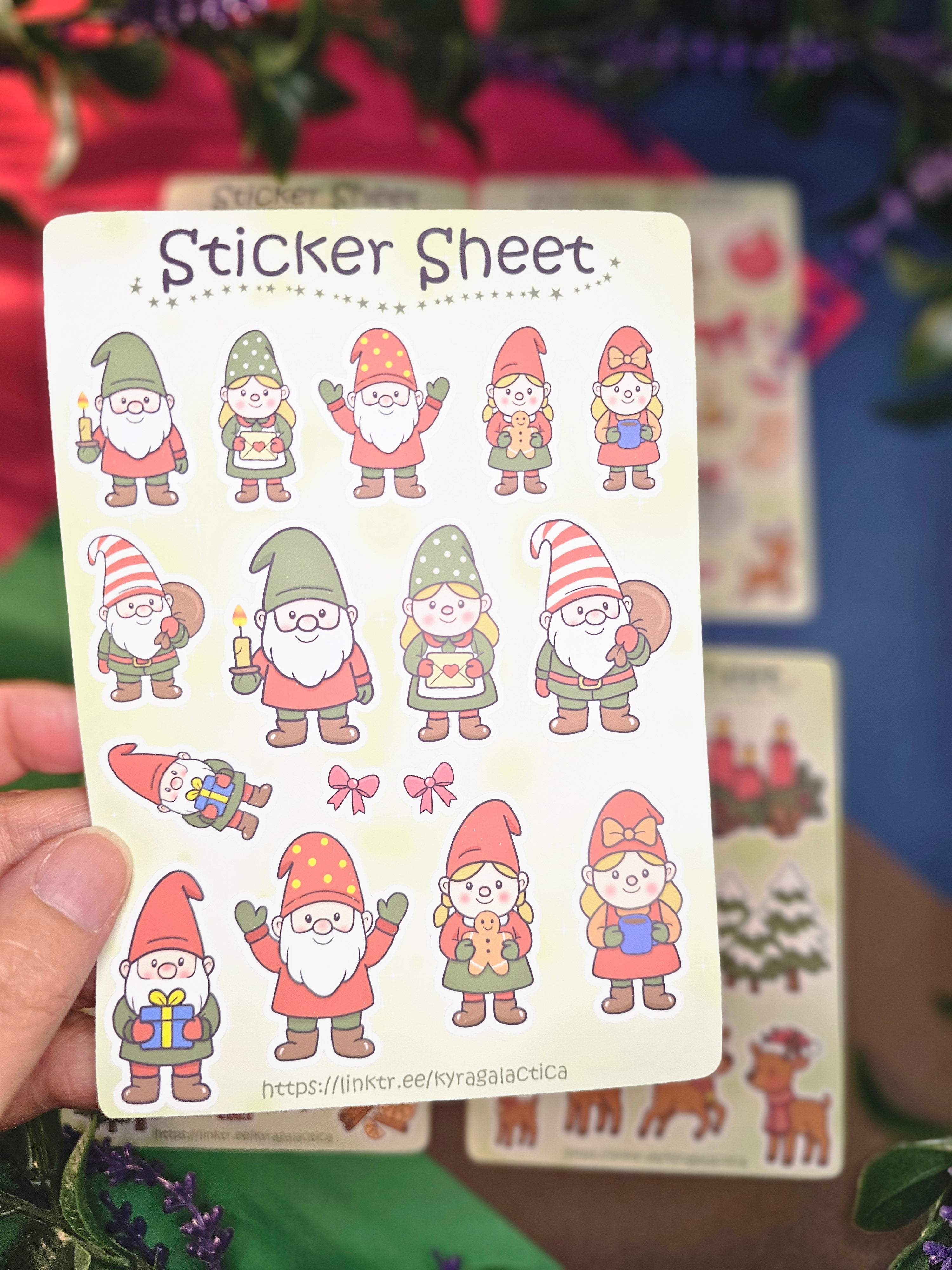 Winter- und Weihnachts Sticker Set – 2, 3 oder 5 Bögen