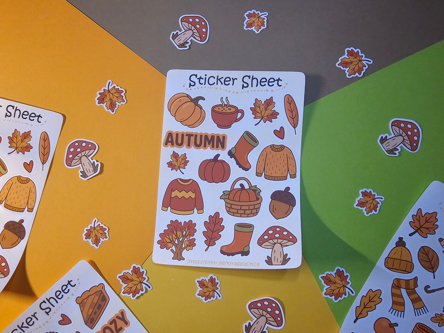 Autumn Sticker Set – 2 sheets