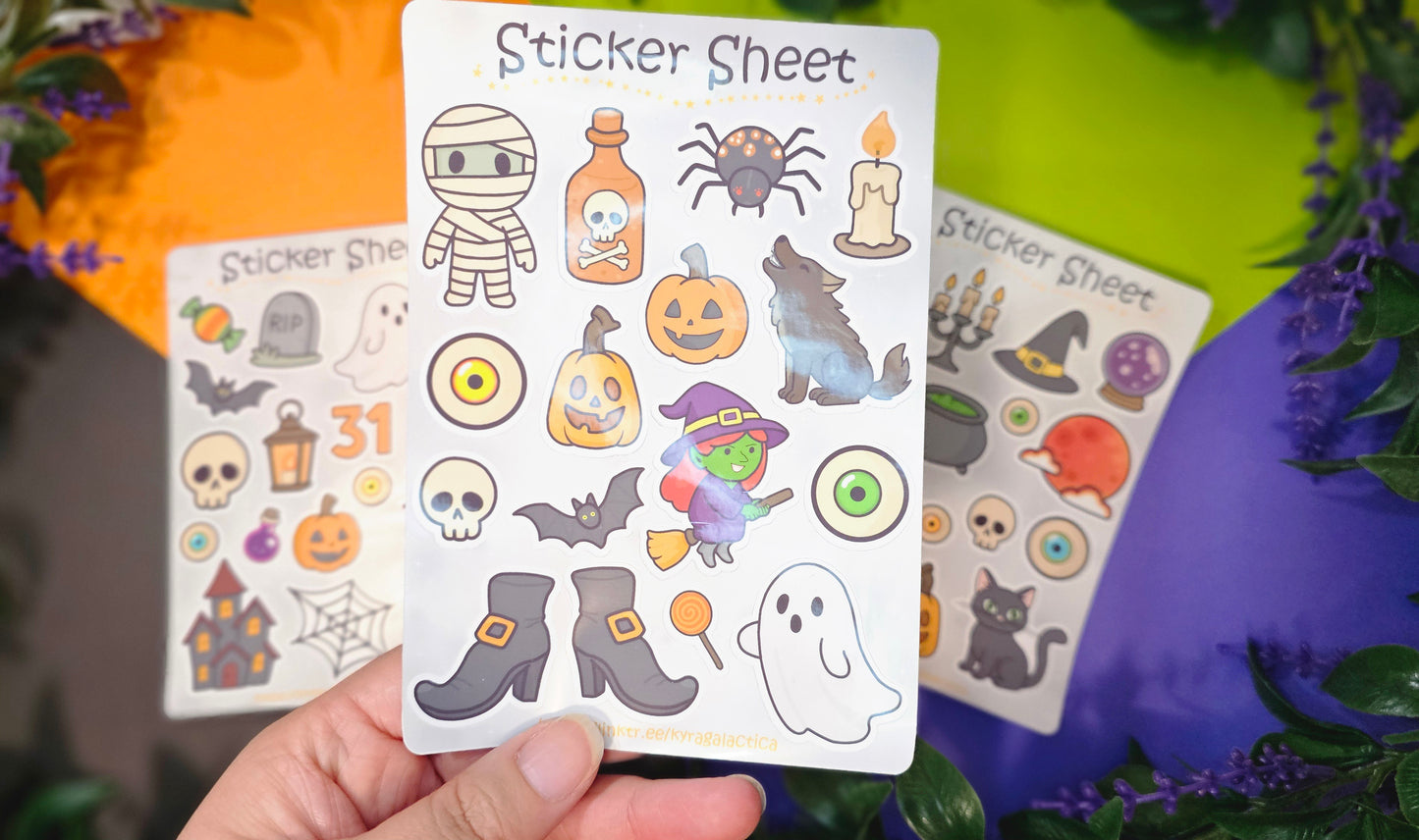 Halloween Sticker Set – 3 Sheets