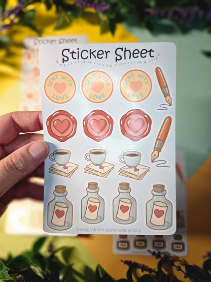 Postcrossing & Snail-Mail Sticker Set – 4 Sheets