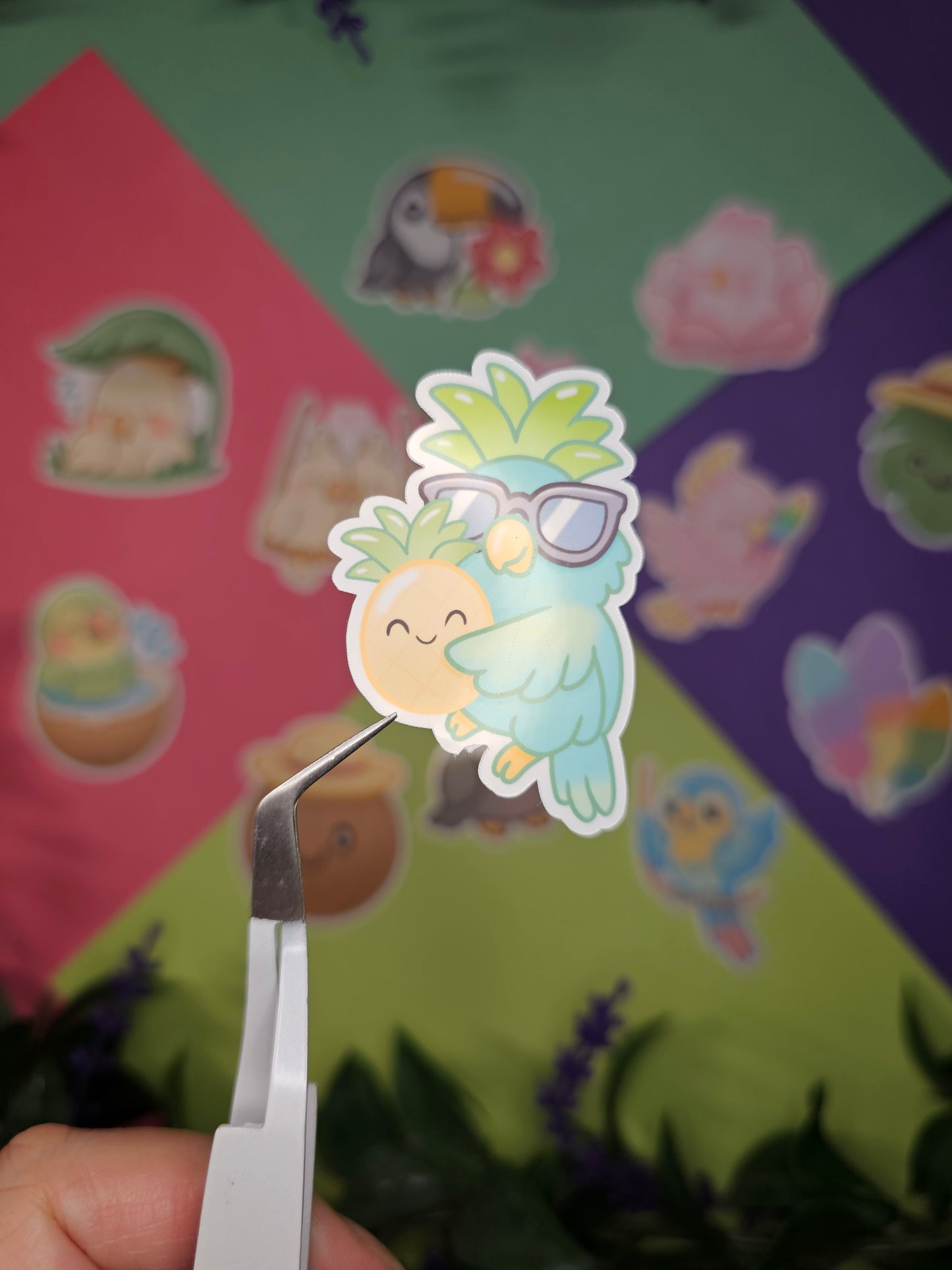 Single sticker - Tropical birds