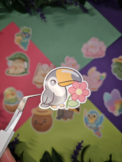 Single sticker - Tropical birds