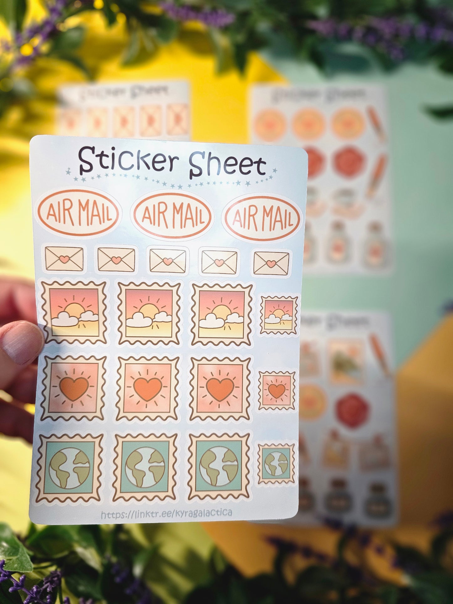 Postcrossing & Snail-Mail Sticker Set – 4 Sheets