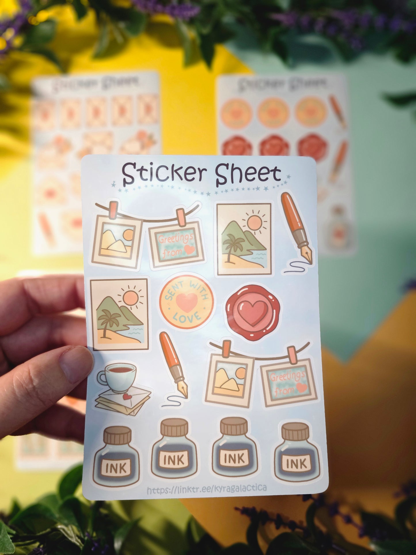 Postcrossing & Snail-Mail Sticker Set – 4 Sheets