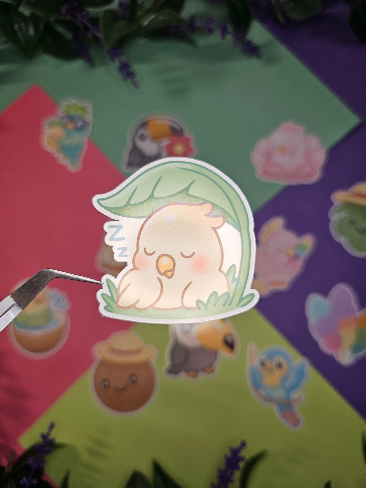 Single sticker - Tropical birds