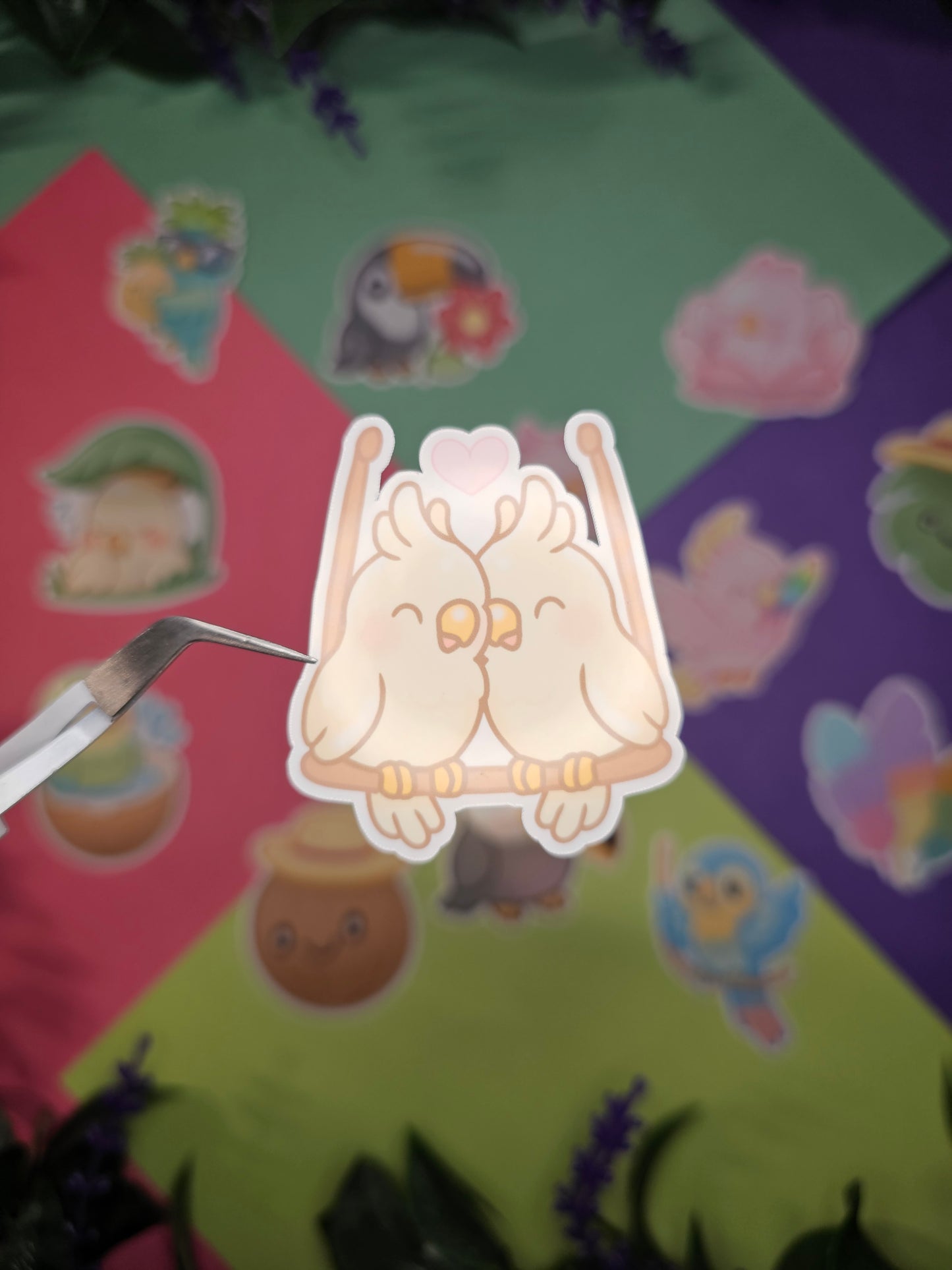 Single sticker - Tropical birds