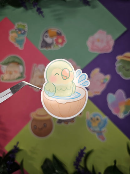 Single sticker - Tropical birds