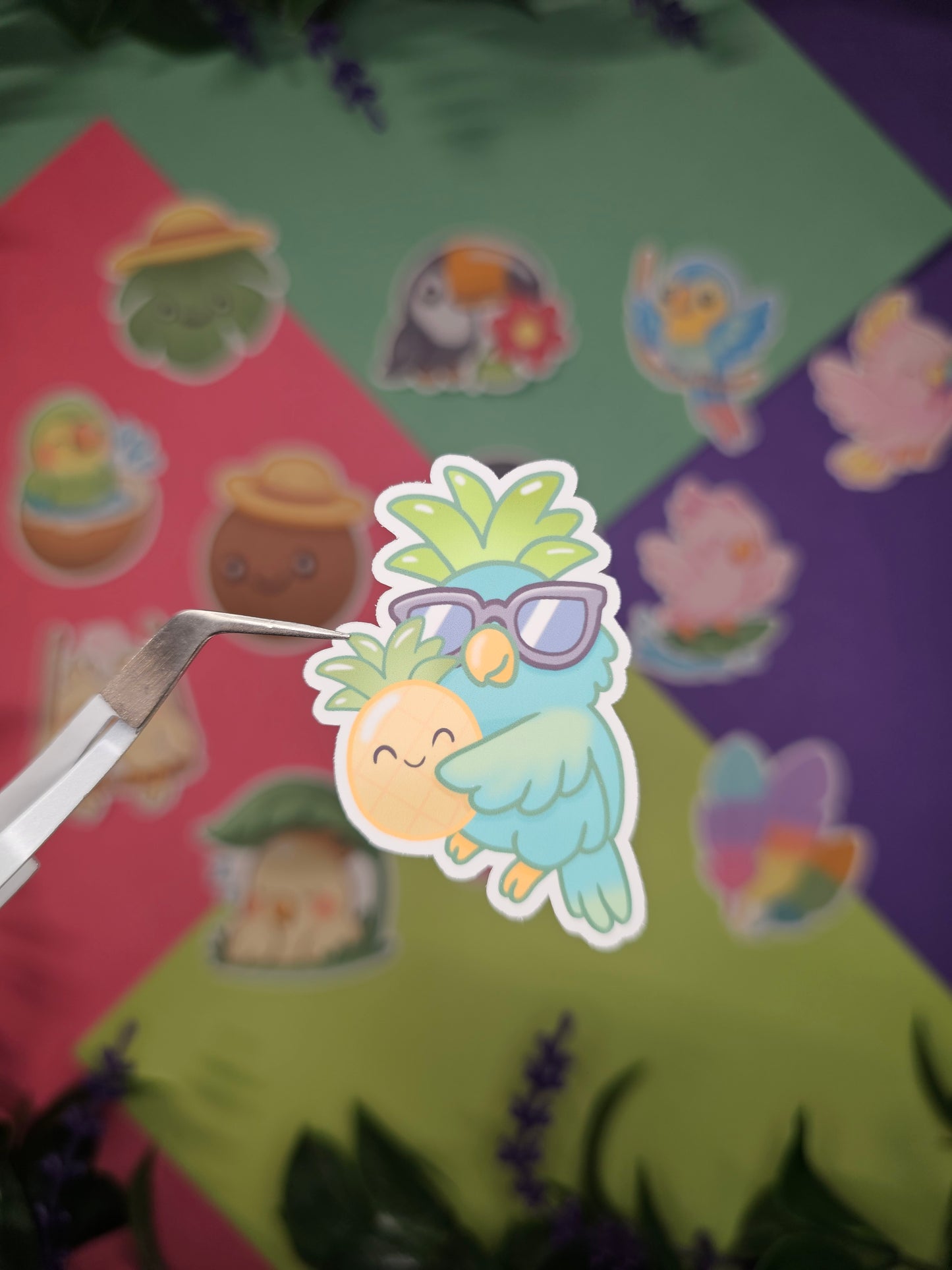 Single sticker - Tropical birds