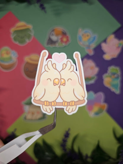 Single sticker - Tropical birds