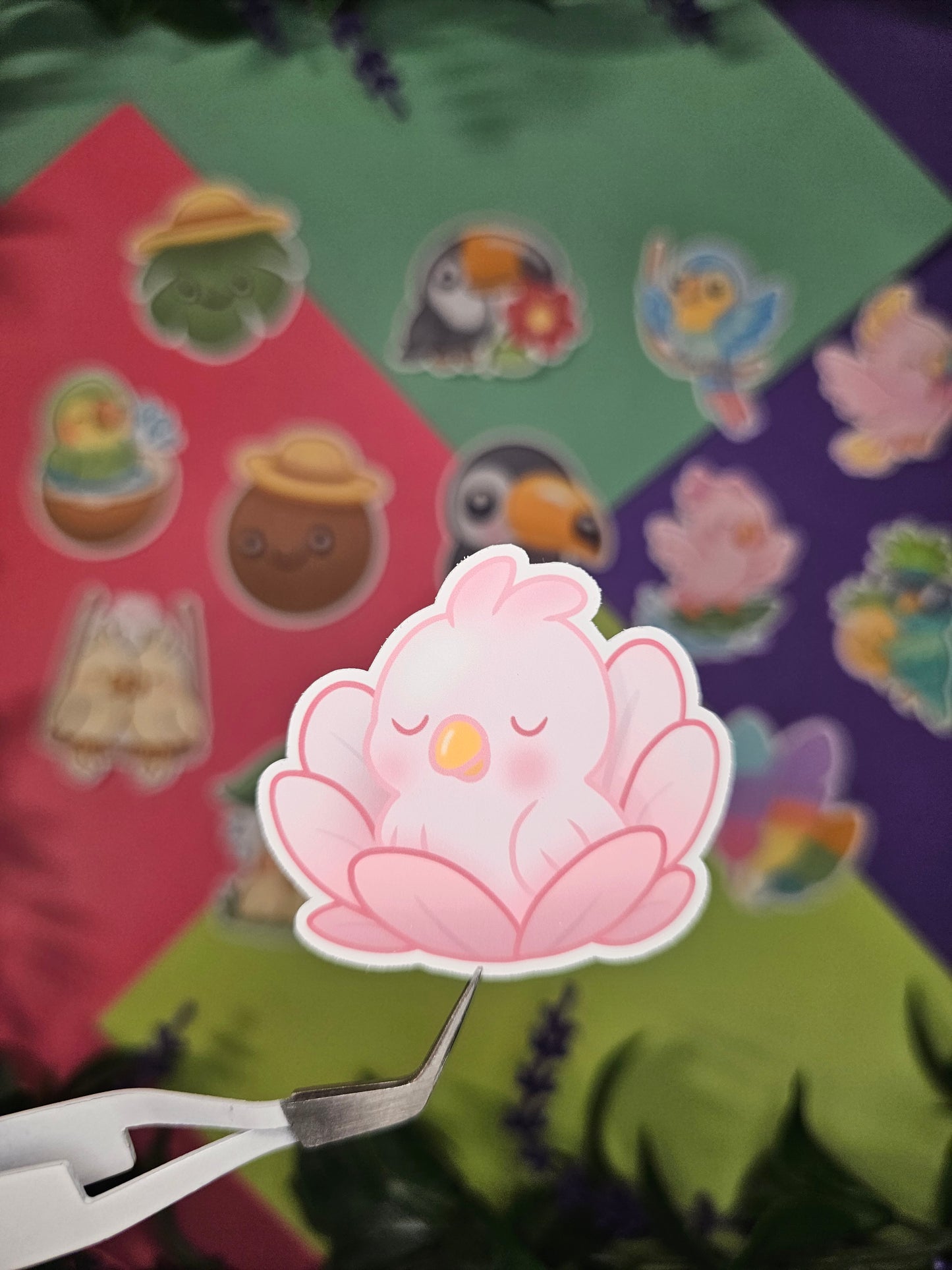 Single sticker - Tropical birds