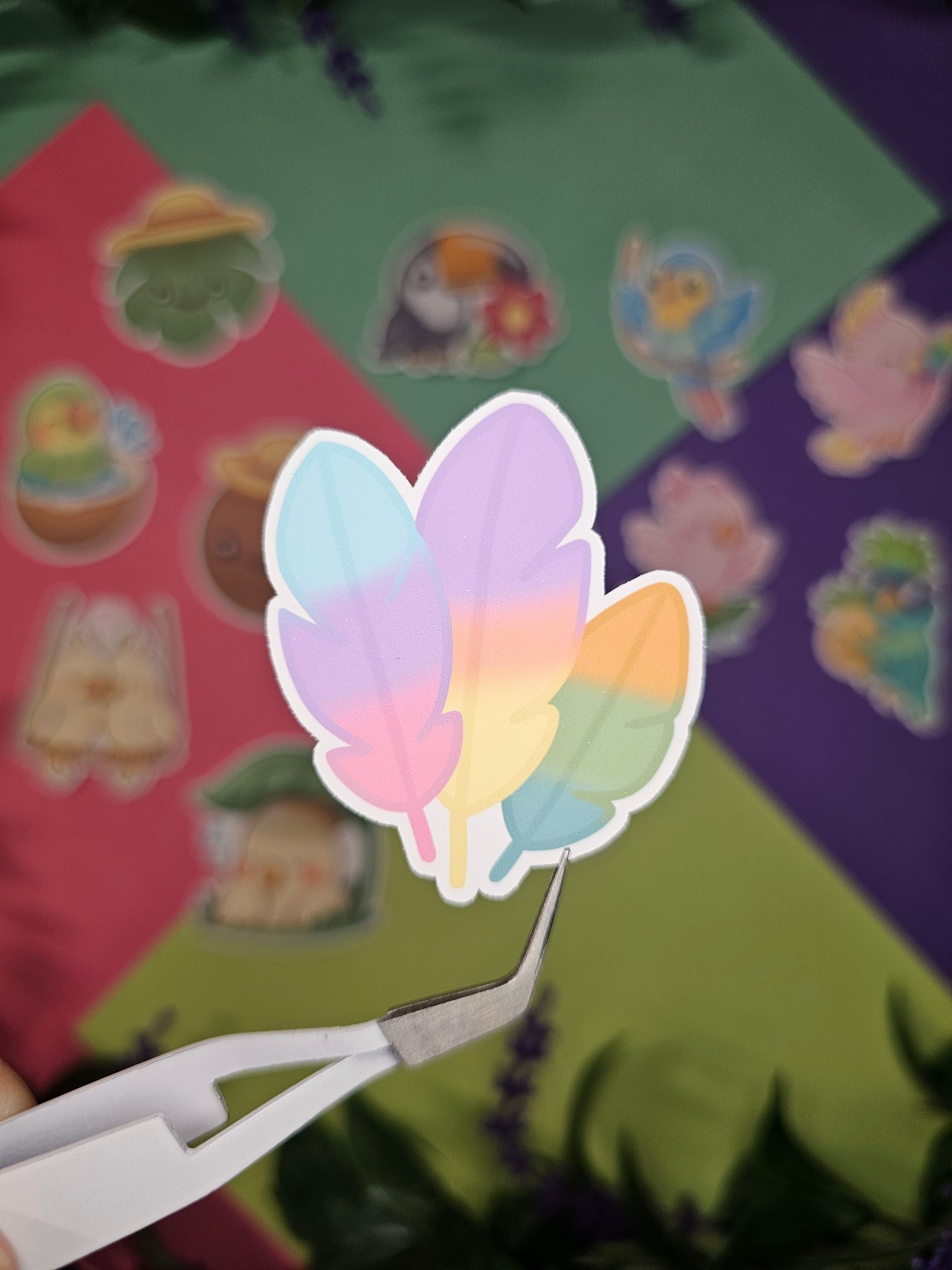 Single sticker - Tropical birds