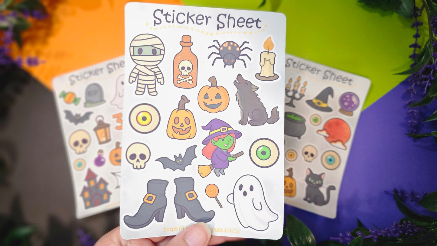 Halloween Sticker Set – 3 Sheets