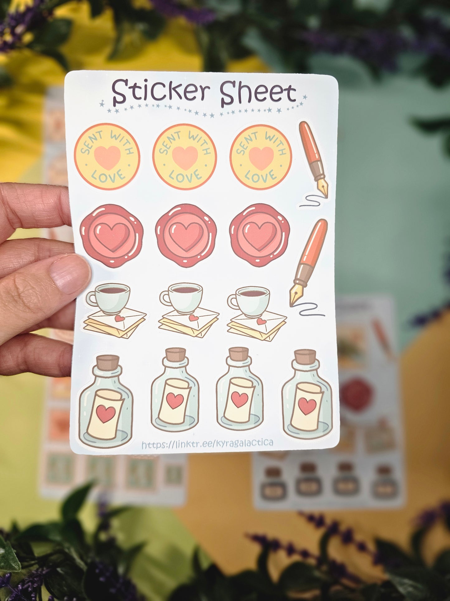 Postcrossing & Snail-Mail Sticker Set – 4 Sheets