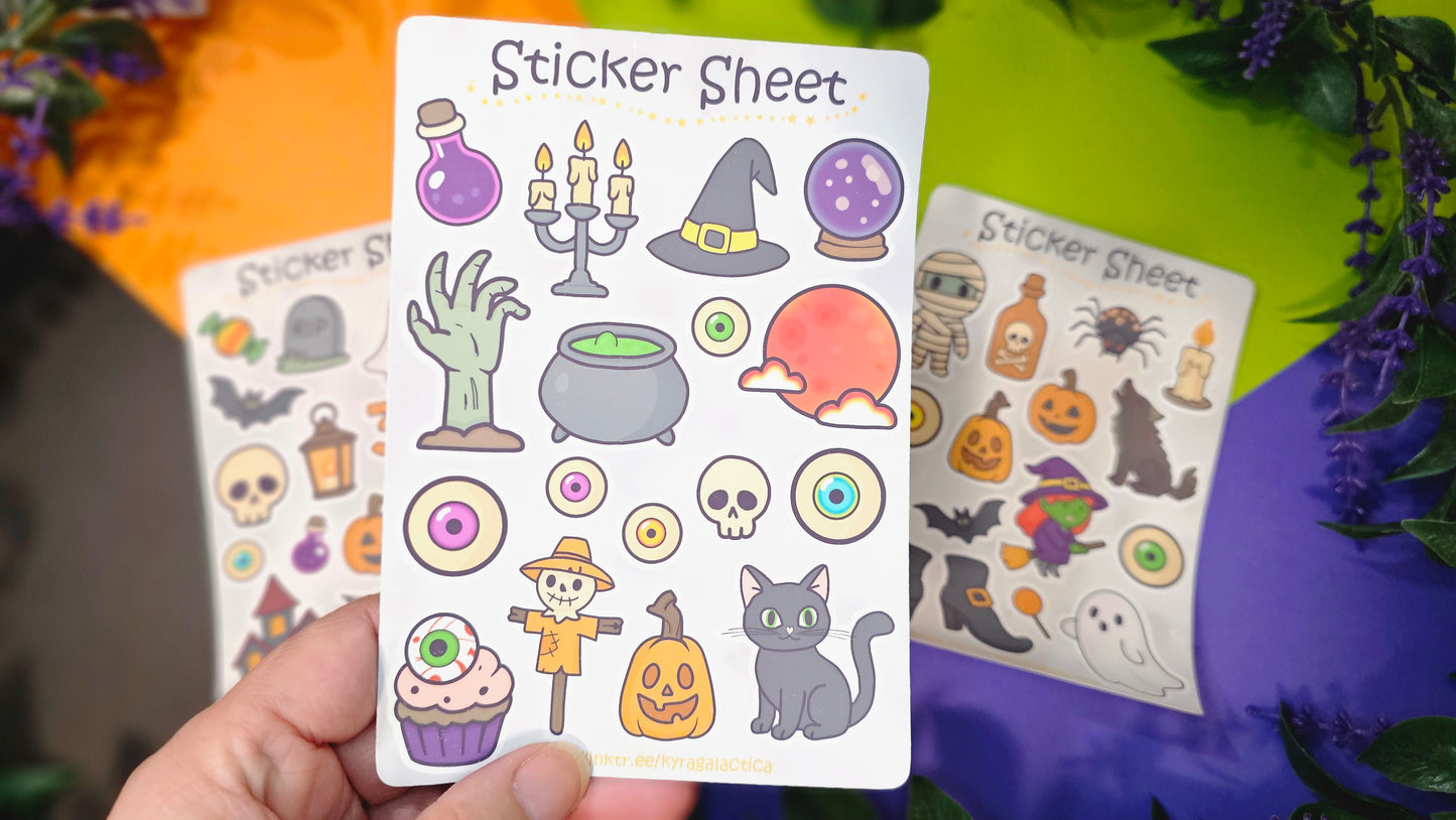 Halloween Sticker Set – 3 Sheets