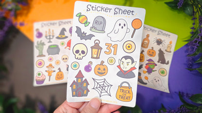 Halloween Sticker Set – 3 Sheets