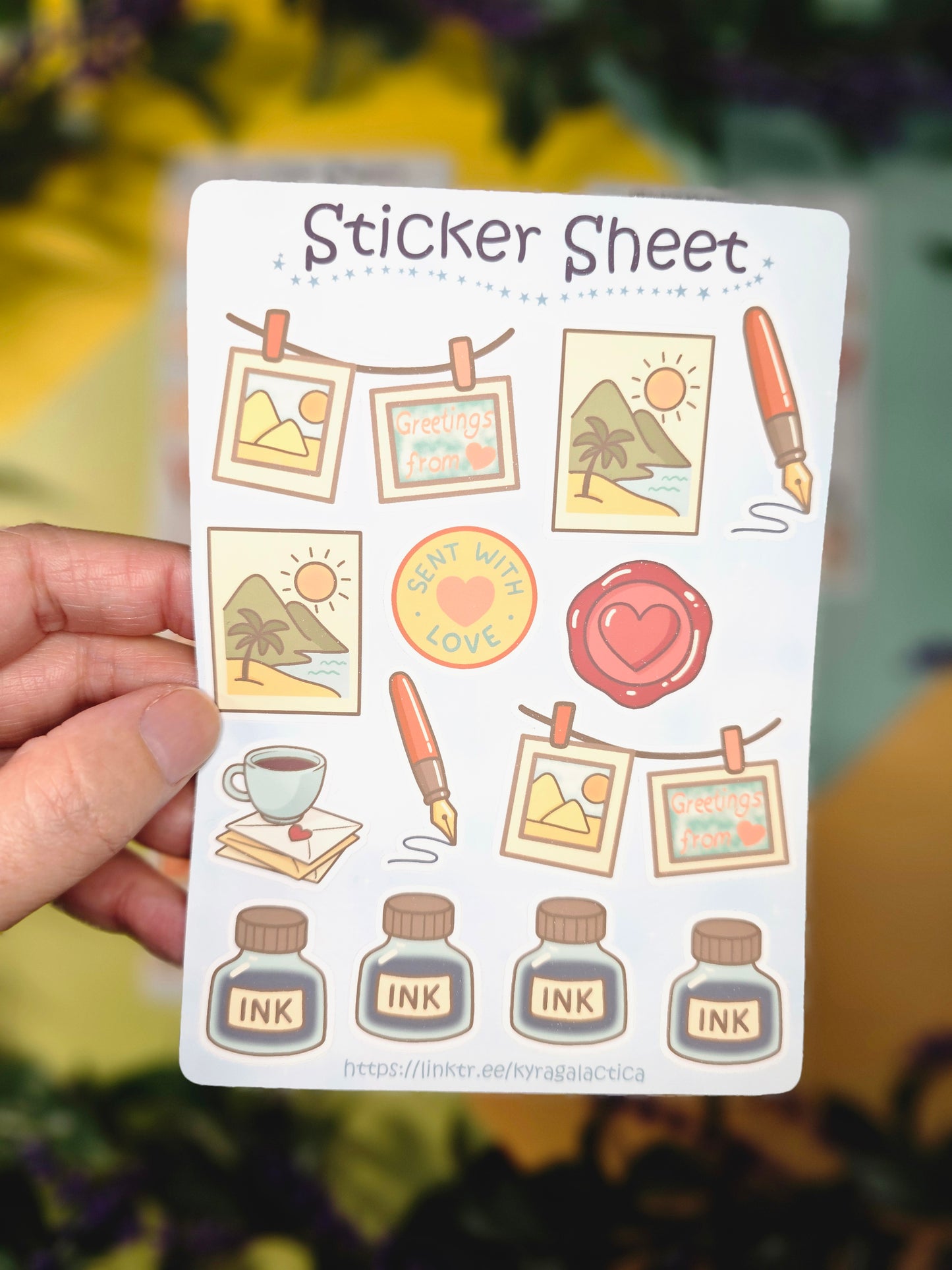 Postcrossing & Snail-Mail Sticker Set – 4 Sheets