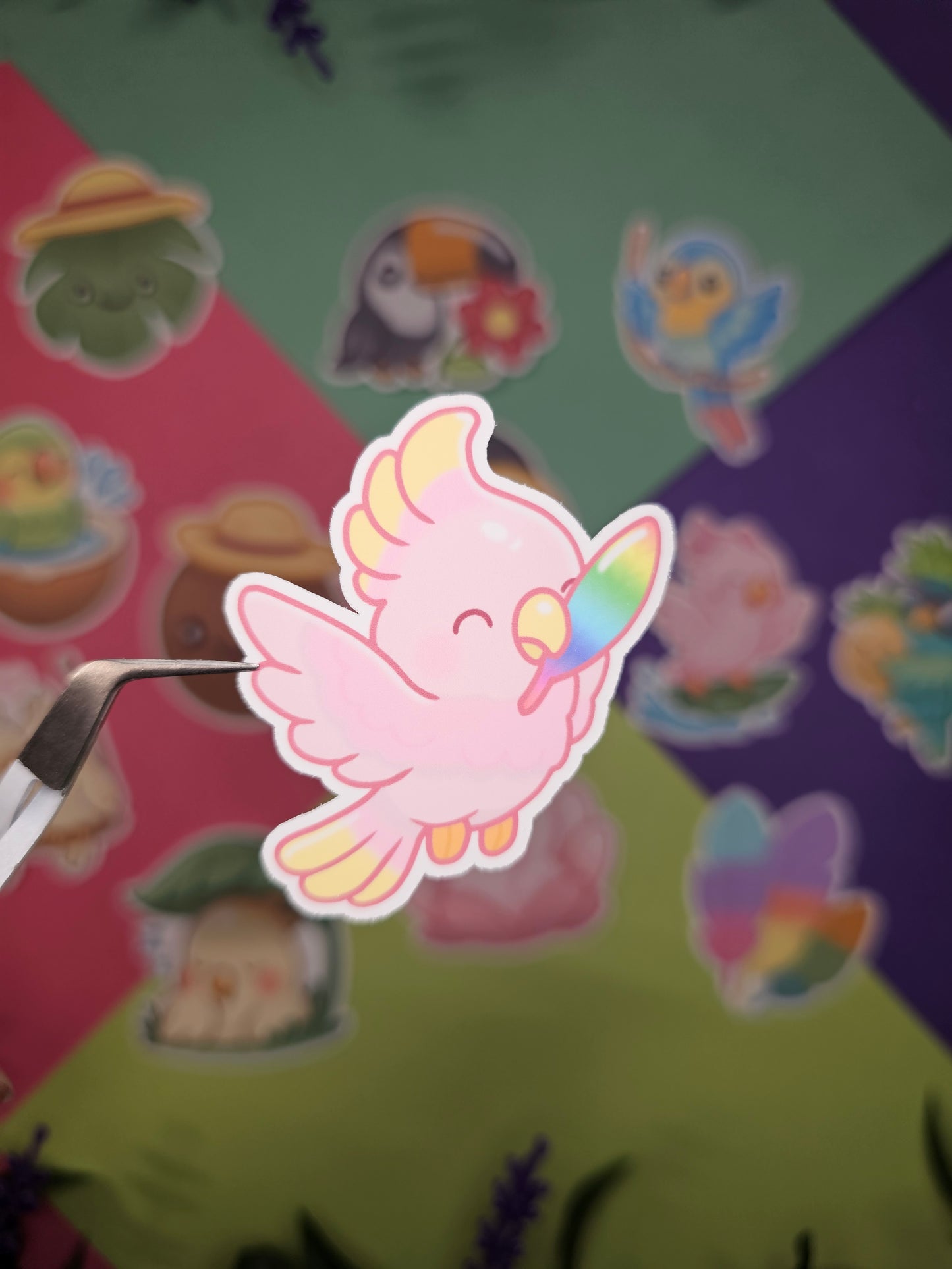 Single sticker - Tropical birds