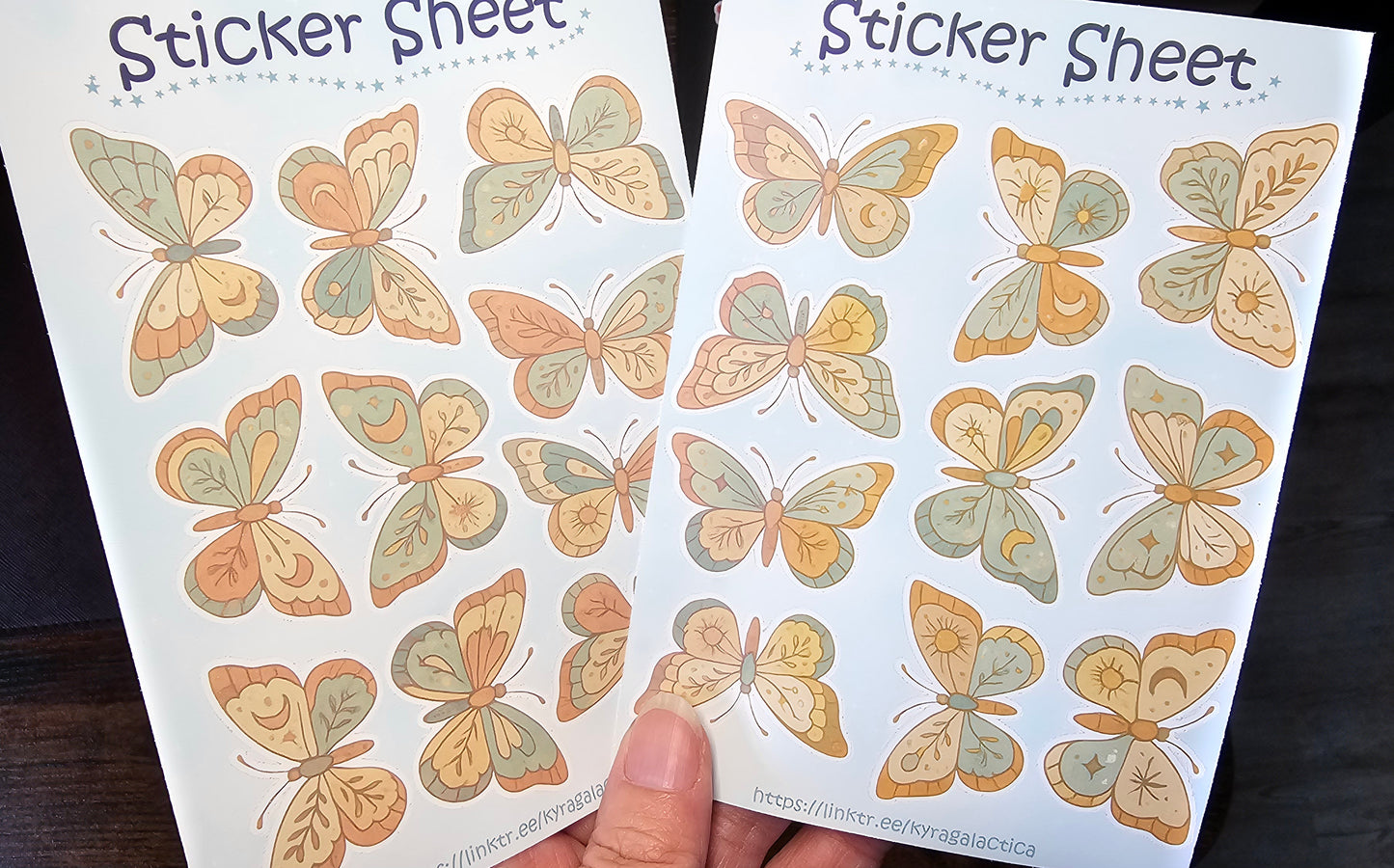 Butterflies Sticker Set – 2 Sheets