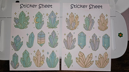 Crystals Sticker Set – 2 Sheets 