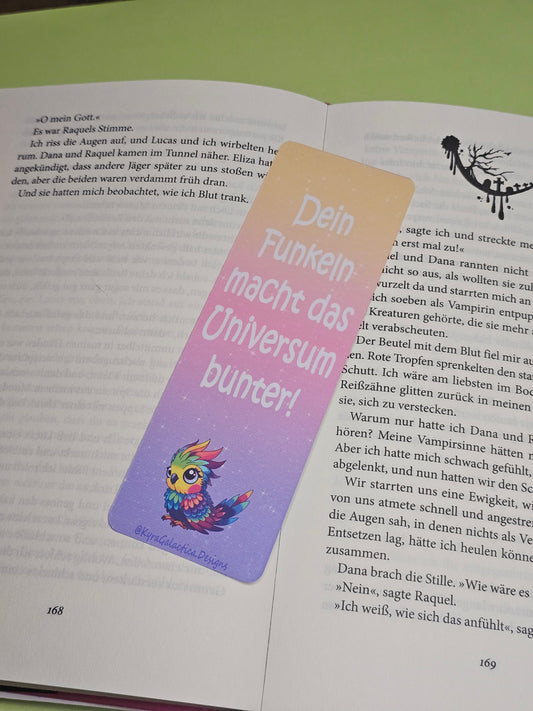 Funkeln & Positivität - Lesezeichen - beidseitig bedruckt