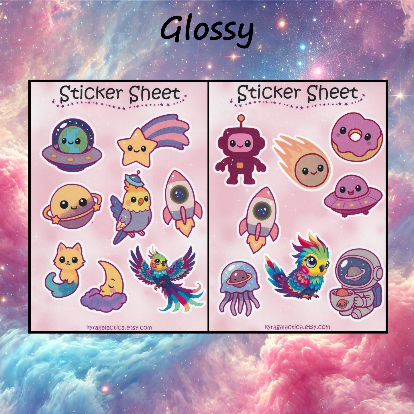 Space Sticker Set - 2 Sheets