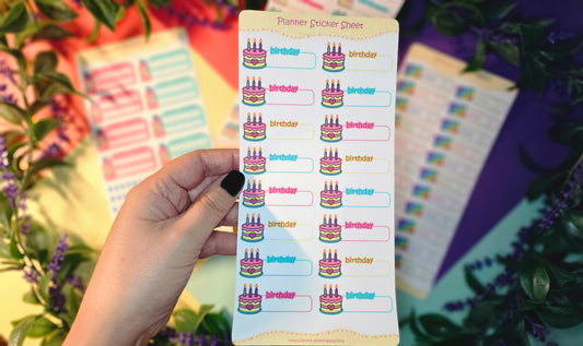 Planner Stickers – Birthday Memories