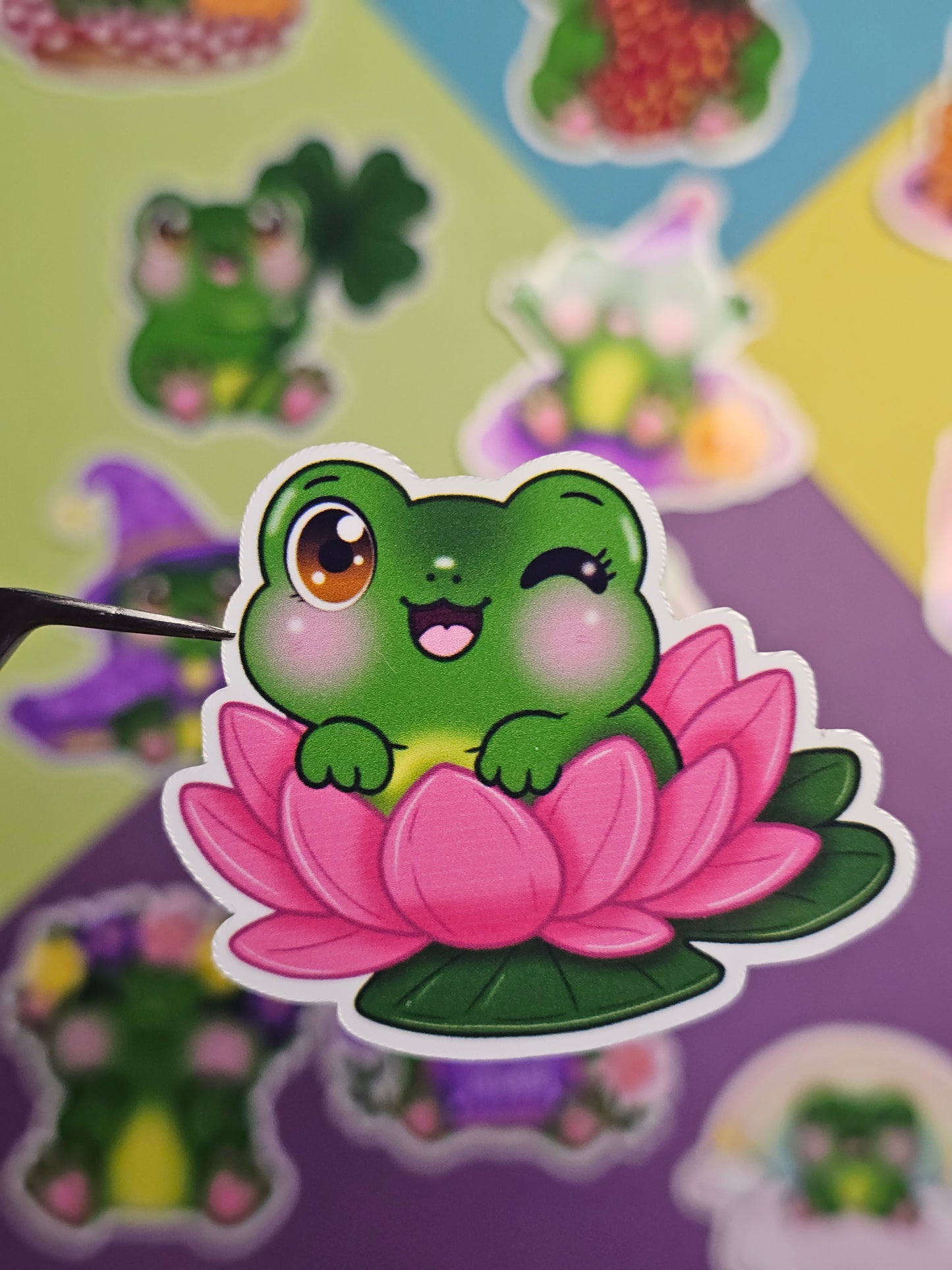 Einzelsticker - Süße Frösche