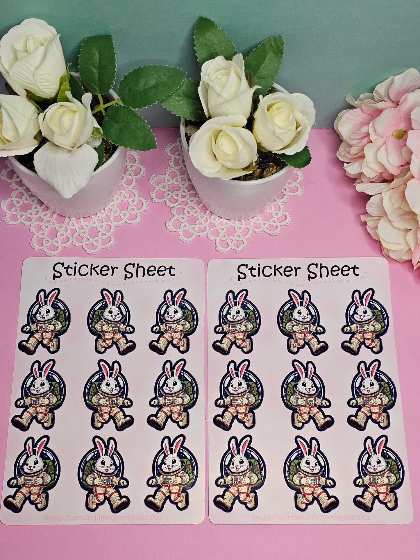 AstroBunny Sticker Set - 2 Bögen