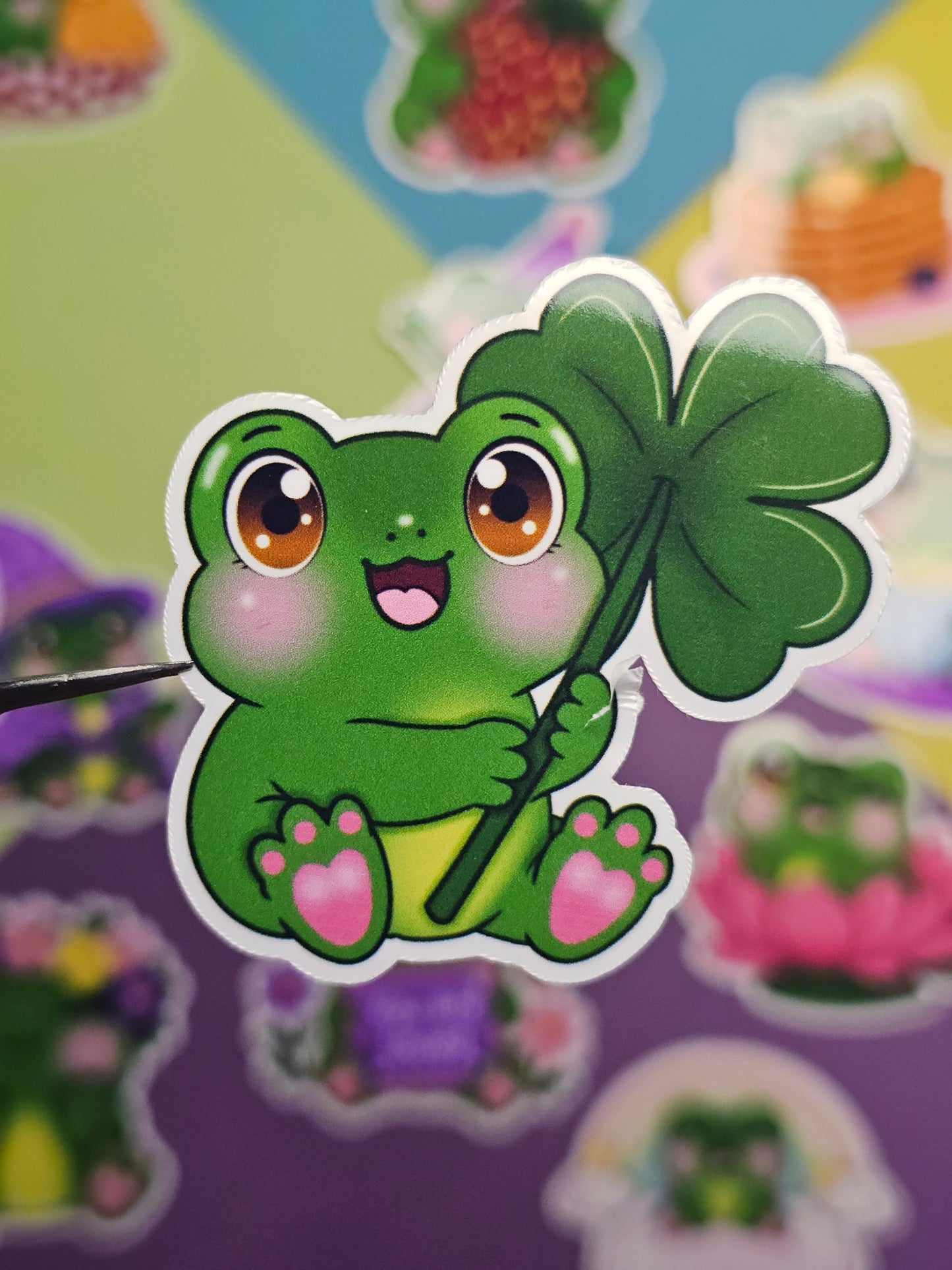 Einzelsticker - Süße Frösche