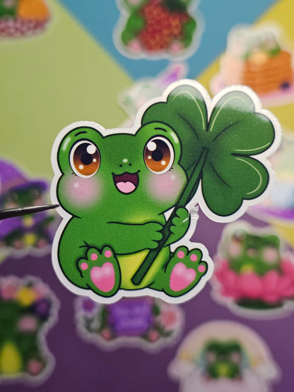 Einzelsticker - Süße Frösche