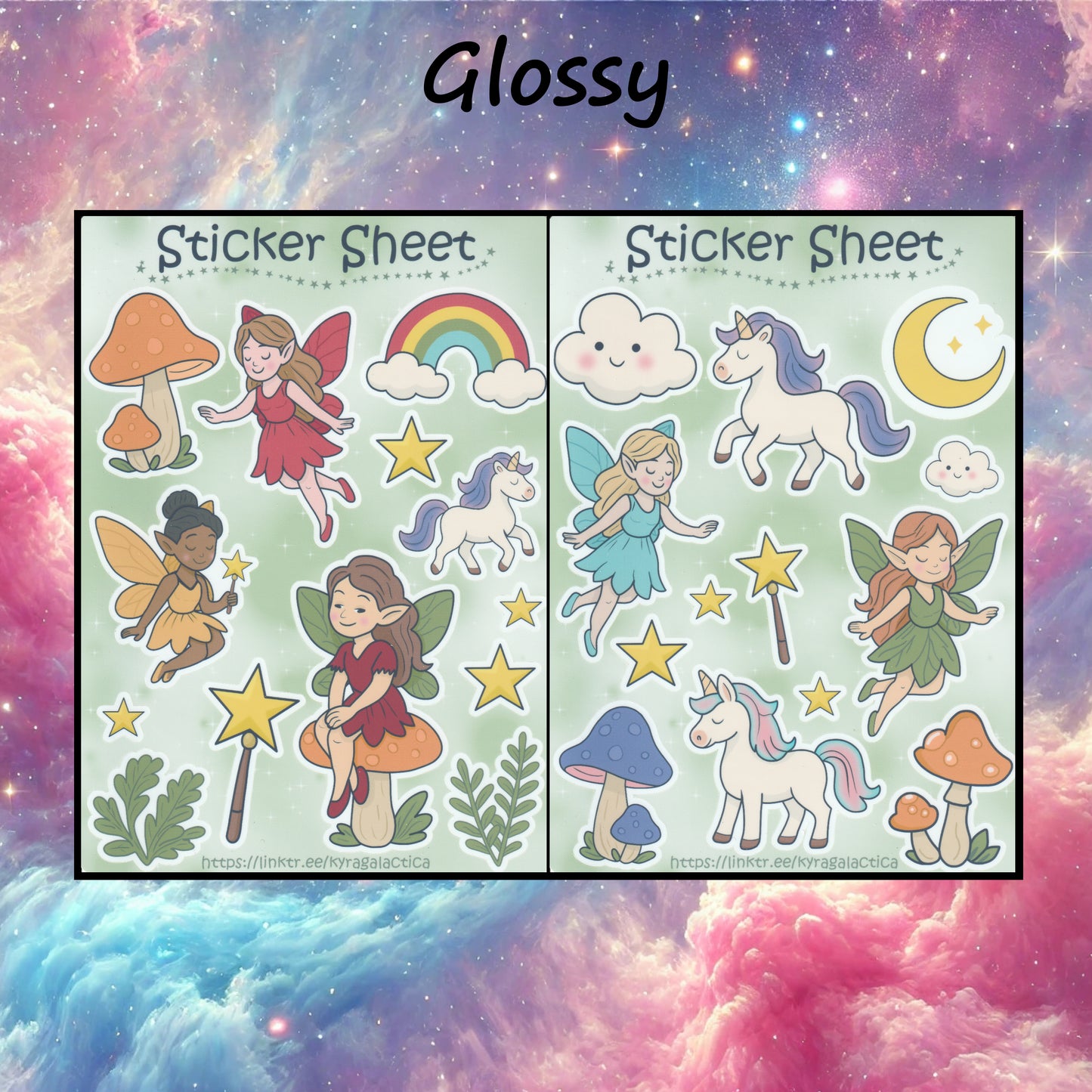 Magical Fairy World Sticker Set – 2 Sheets