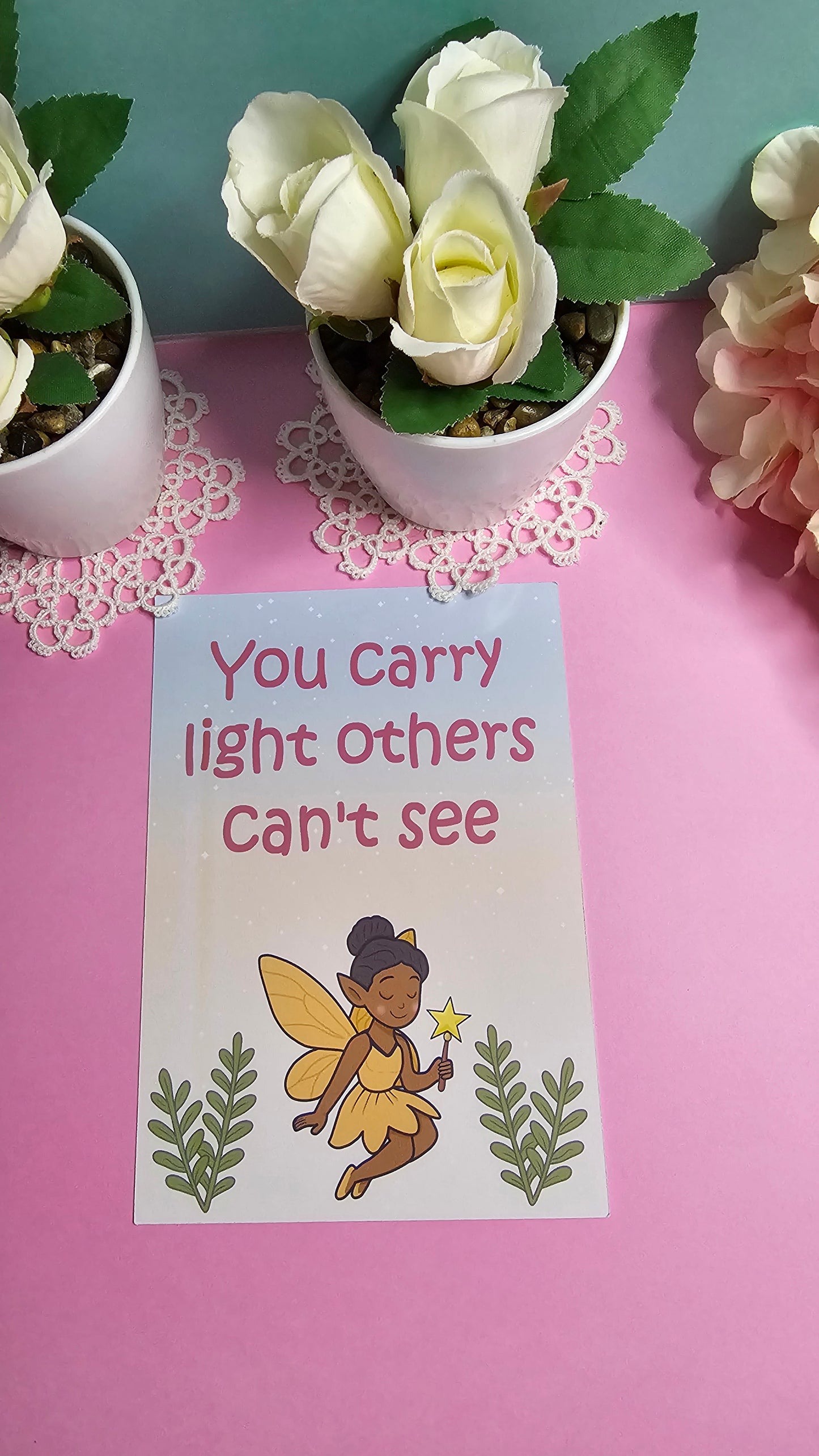 Magische Postkarte – Hüterin des Sternenlichts
