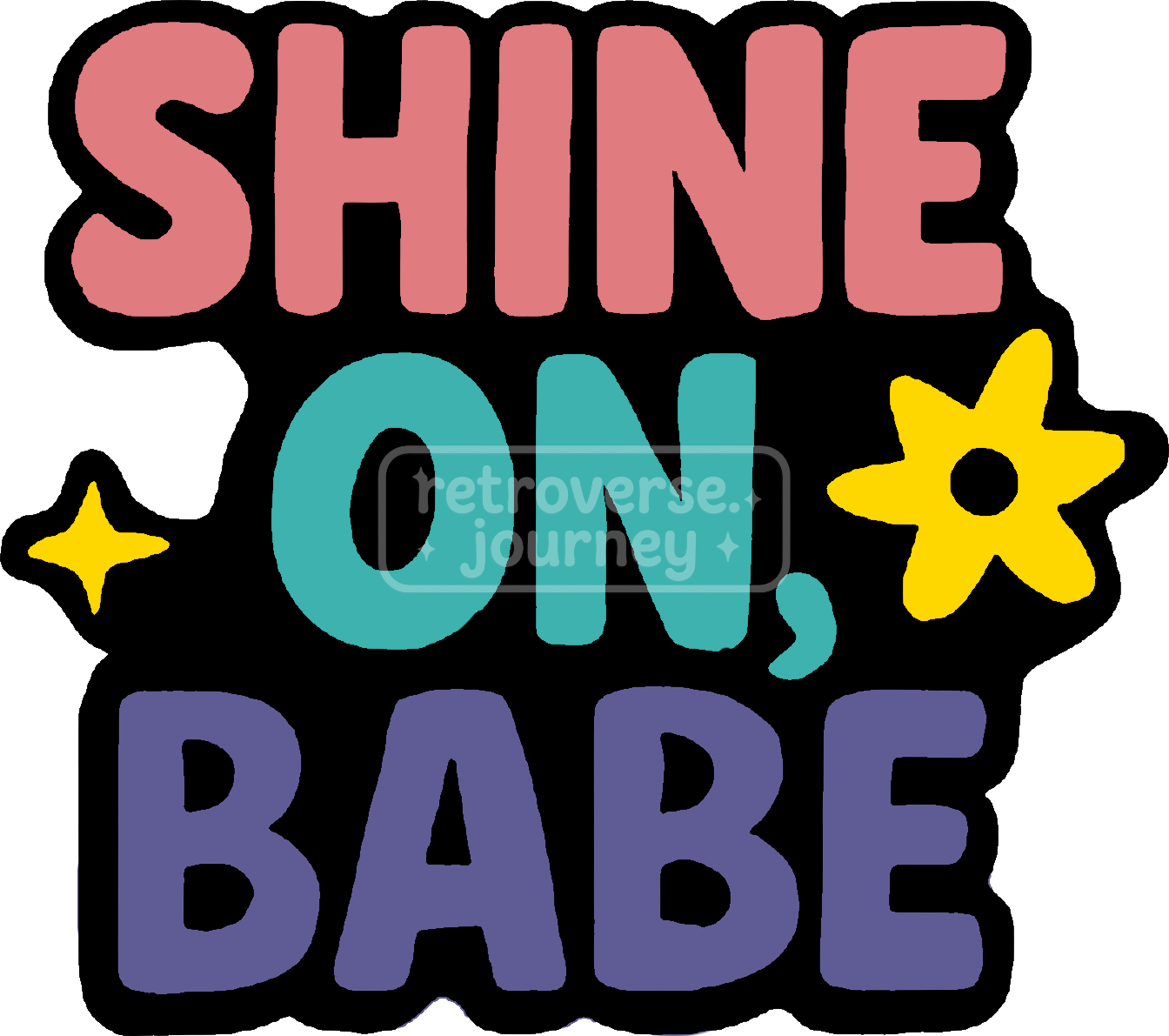 Retro stickers in an 80s/90s look – cosmic vibes for your everyday life! 