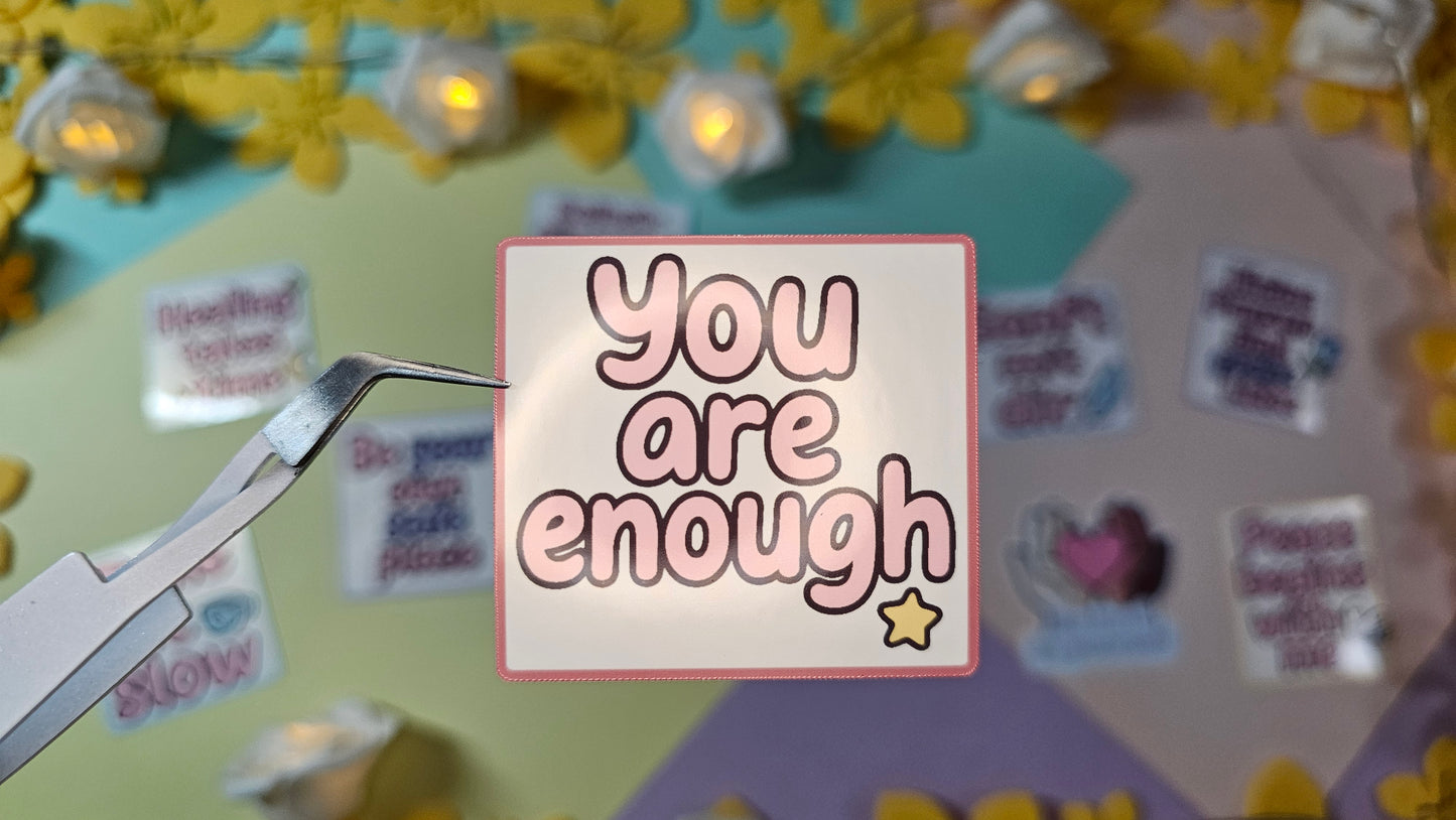 Selfcare sticker cards – Affirmations to stick on