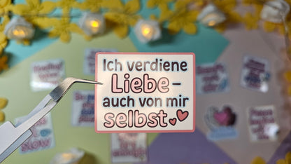 Selfcare sticker cards – Affirmations to stick on