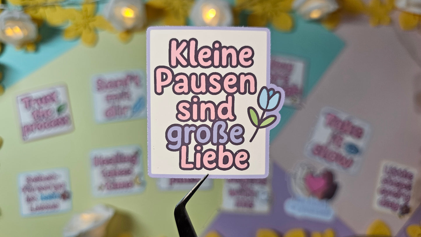 Selfcare sticker cards – Affirmations to stick on