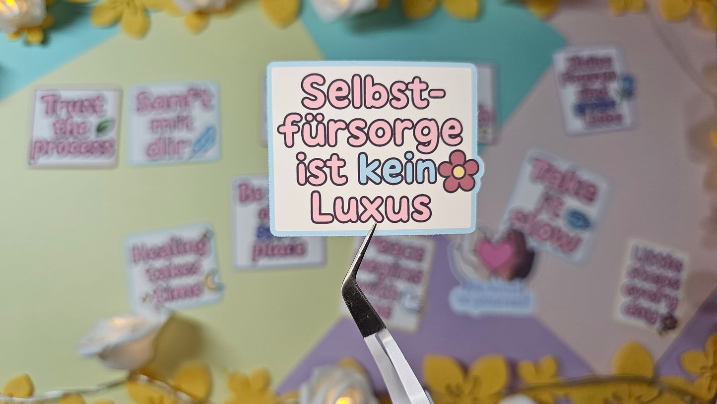 Selfcare sticker cards – Affirmations to stick on