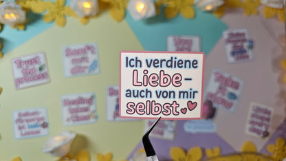 Selfcare sticker cards – Affirmations to stick on