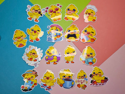 Einzelsticker - Süße Enten