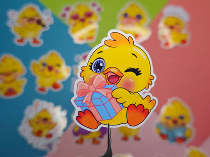 Einzelsticker - Süße Enten