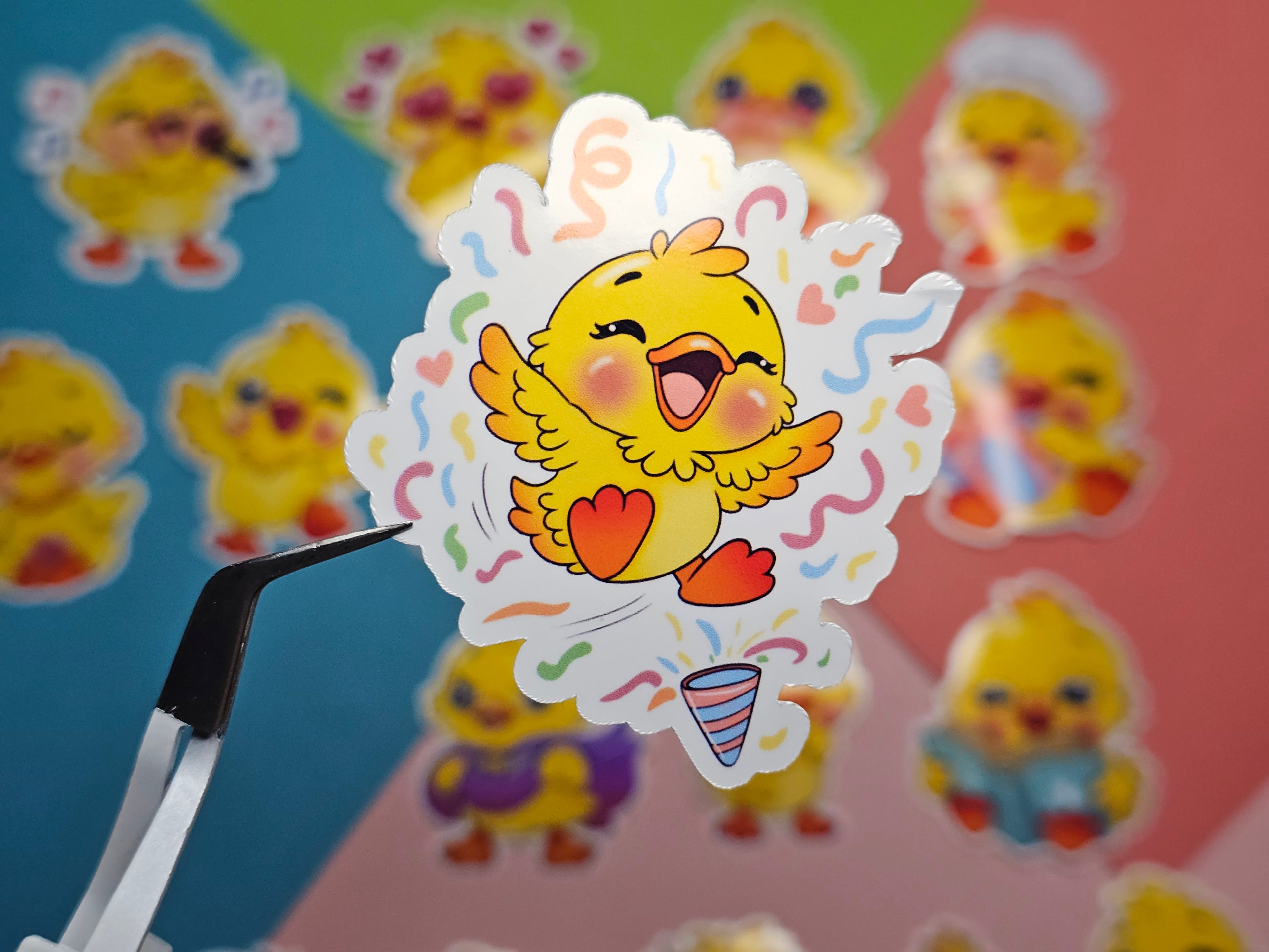 Single Sticker - Cute Ducks