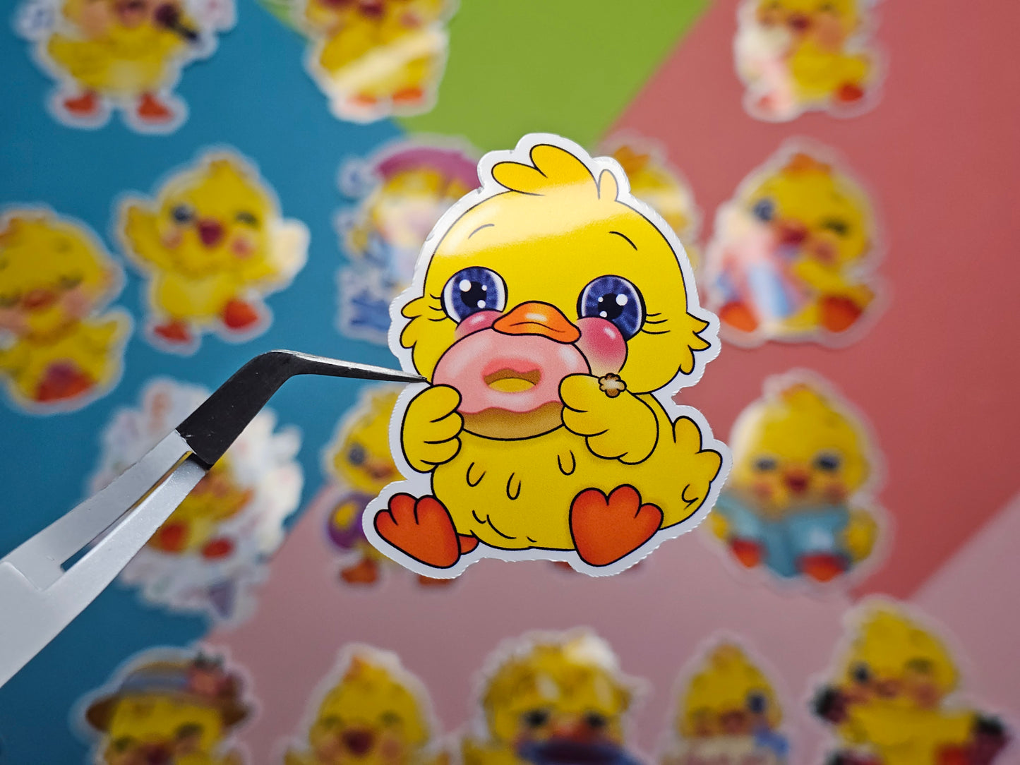 Einzelsticker - Süße Enten