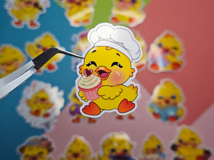 Einzelsticker - Süße Enten