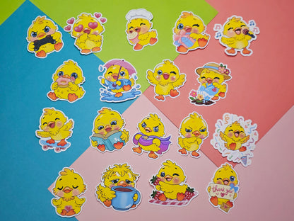 Einzelsticker - Süße Enten